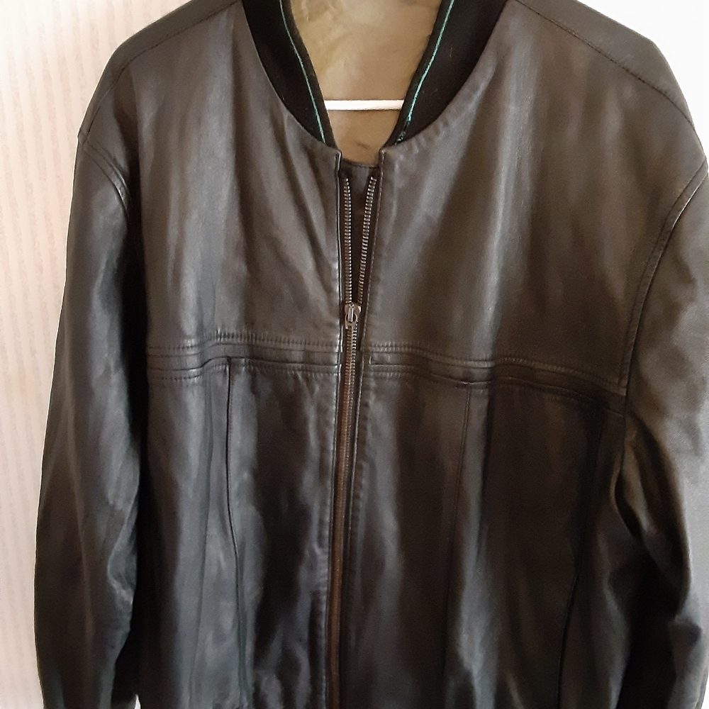 Versace leather jacket